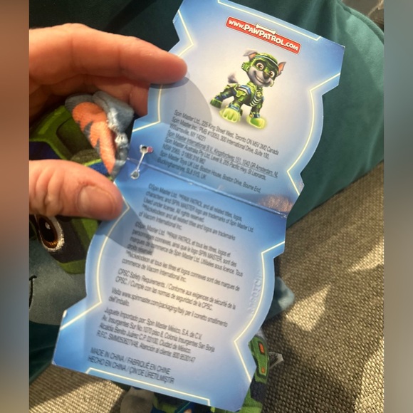 Nickelodeon Paw Patrol movie Rocky stuffed animal - Picture 5 of 8